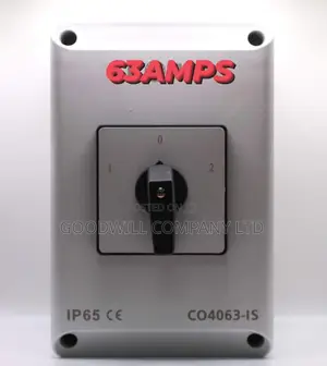 63amps Plastic Change Over Switch Made in India