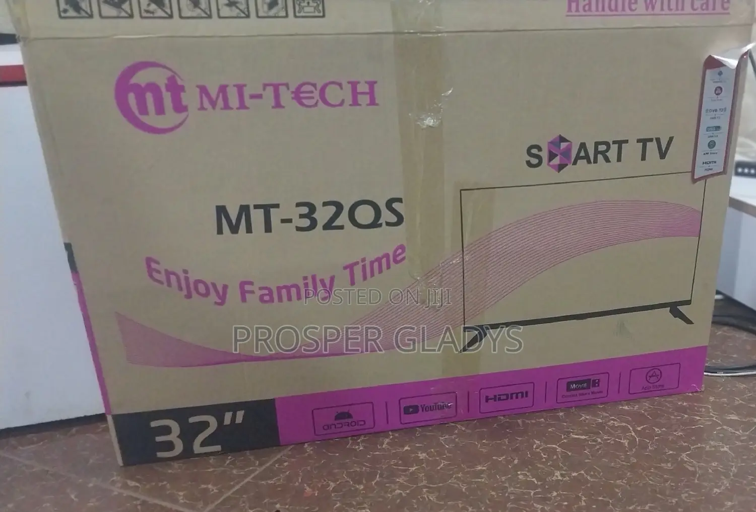 32 Inches Led Mitech Smart Digital Flat Screen Flameless