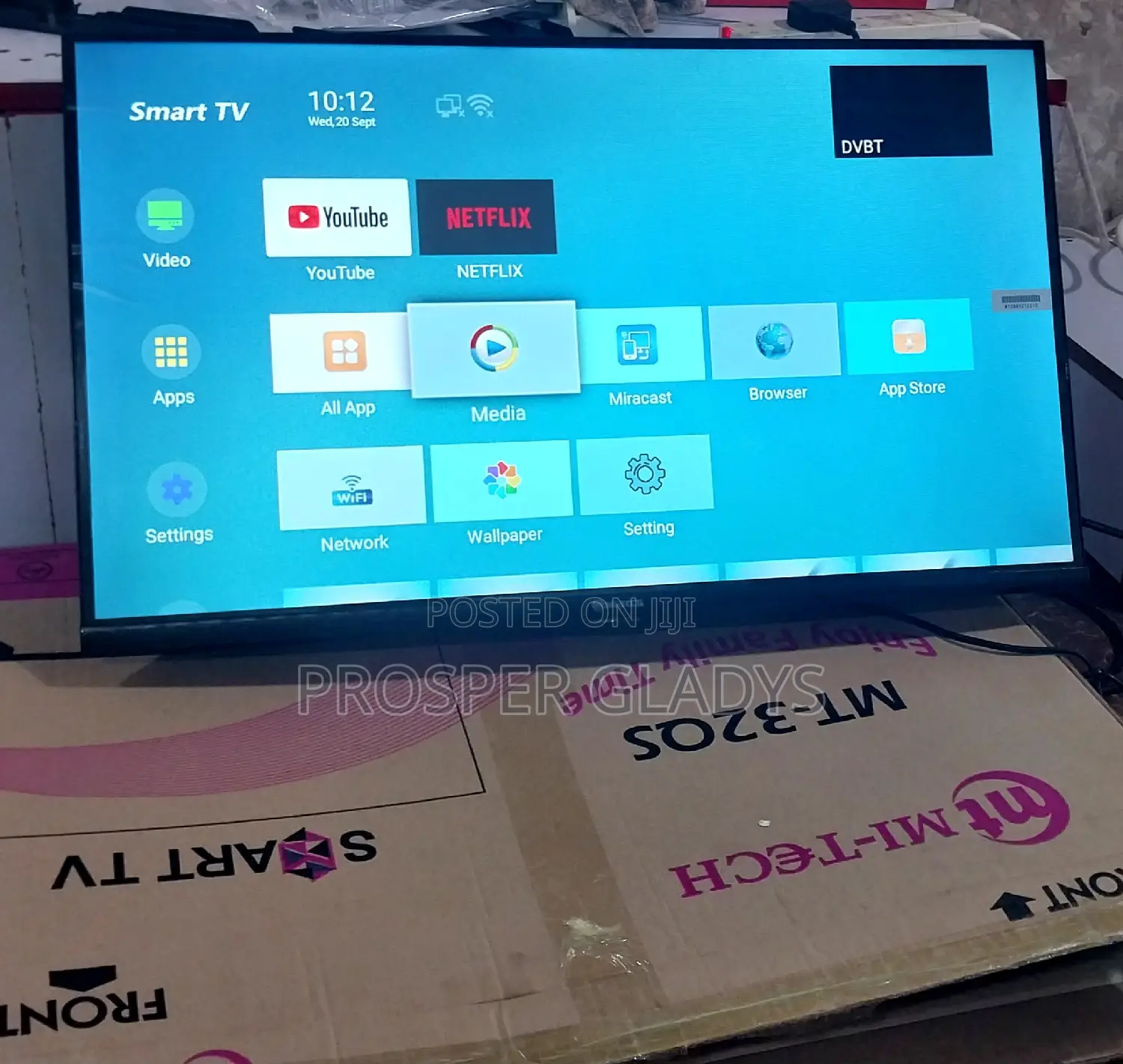 32 Inches Led Mitech Smart Digital Flat Screen Flameless