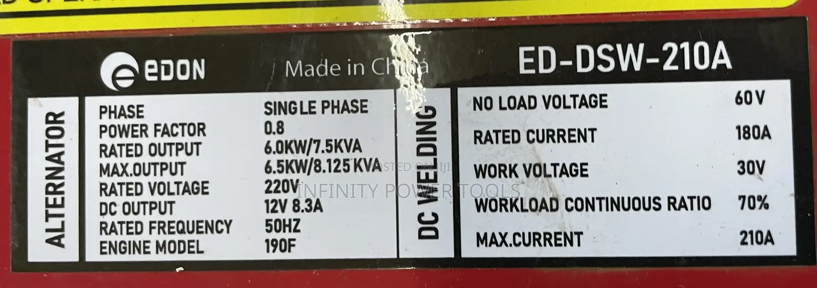 Single Phase Welding Generator Diesel