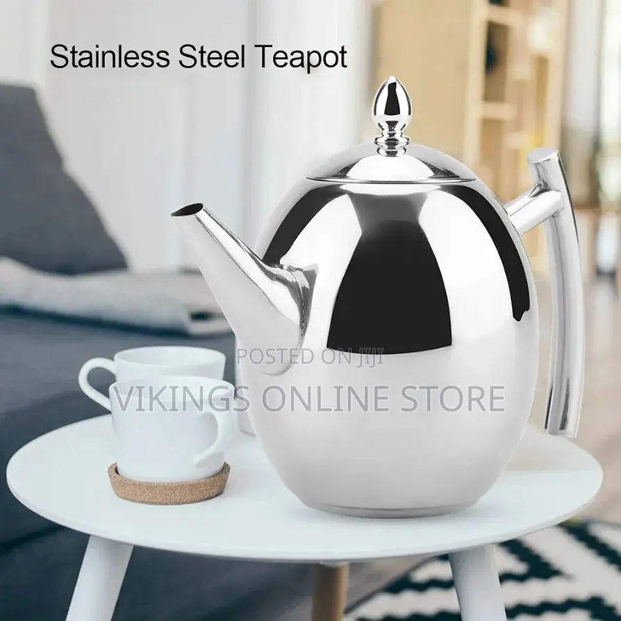 Stainless Steel Teapot, 1 Litre Teapot, Coffee Pot,
