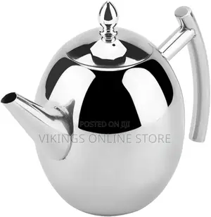 Stainless Steel Teapot, 1 Litre Teapot, Coffee Pot,