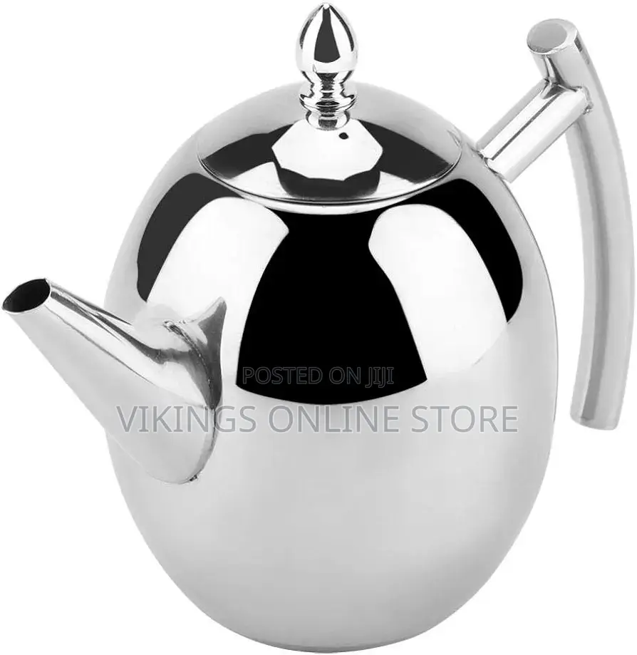 Stainless Steel Teapot, 1 Litre Teapot, Coffee Pot,