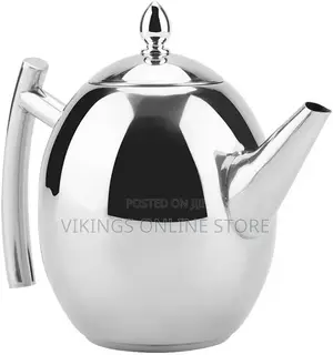 Stainless Steel Teapot, 1 Litre Teapot, Coffee Pot,