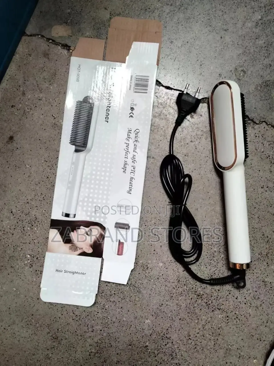 2 in 1 Hot -Air Hair Straightener Electric Comb