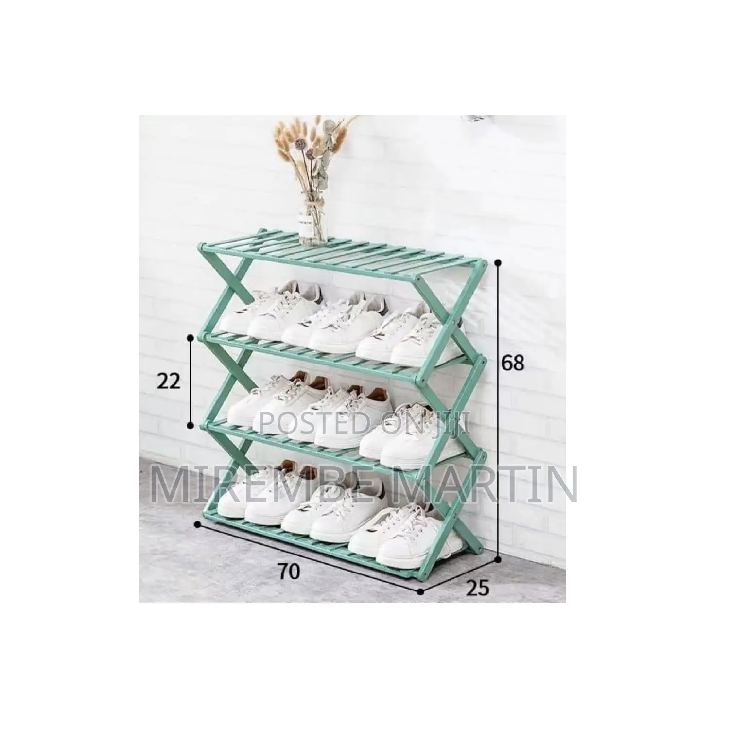 Foldable Bamboo Shoe Rack.