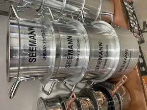 4pc Set of Aluminium Saucepans With Covers/ 10L