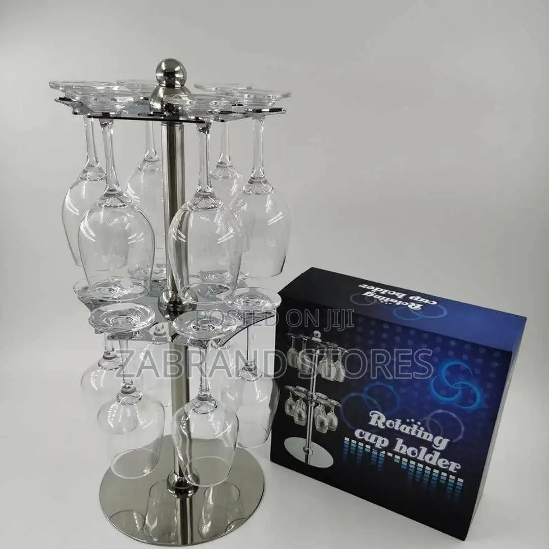 Countertop Rotating 12pcs Glass Holder