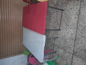 Red and White Children's School Table