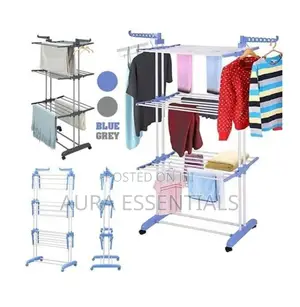 Foldable 3 Layer Clothes Hanger Dryer Stand Rack