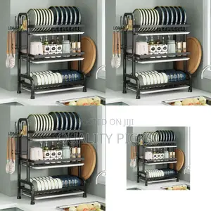 Kitchen 3 Layer Aluminum Dish Rack