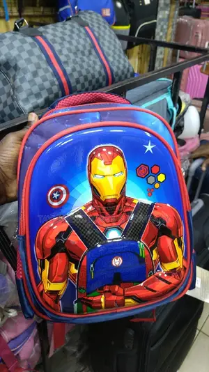 Disney Marvel Iron Man Red Polyester Kid's School Bag