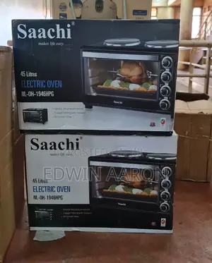 Saachi 45L Electric Oven With Two Hotplates