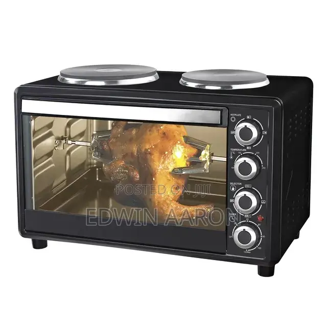 Saachi 45L Electric Oven With Two Hotplates