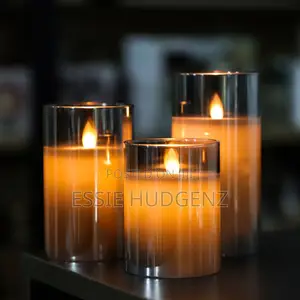 3pc Set Led Candles With Remote