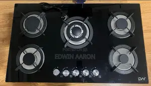 DW Glass 5 Burner Gas Cooker Stove