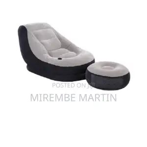 Inflatable Sofa With Foot Rest.