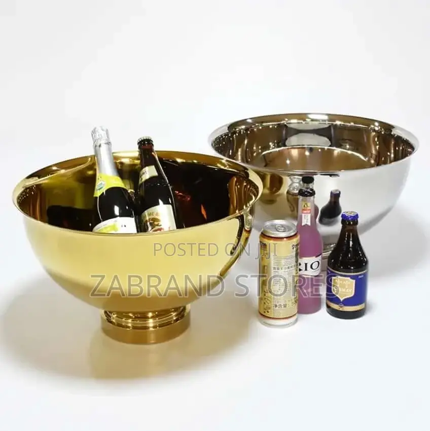 Stainless Steel Round Ice Bucket