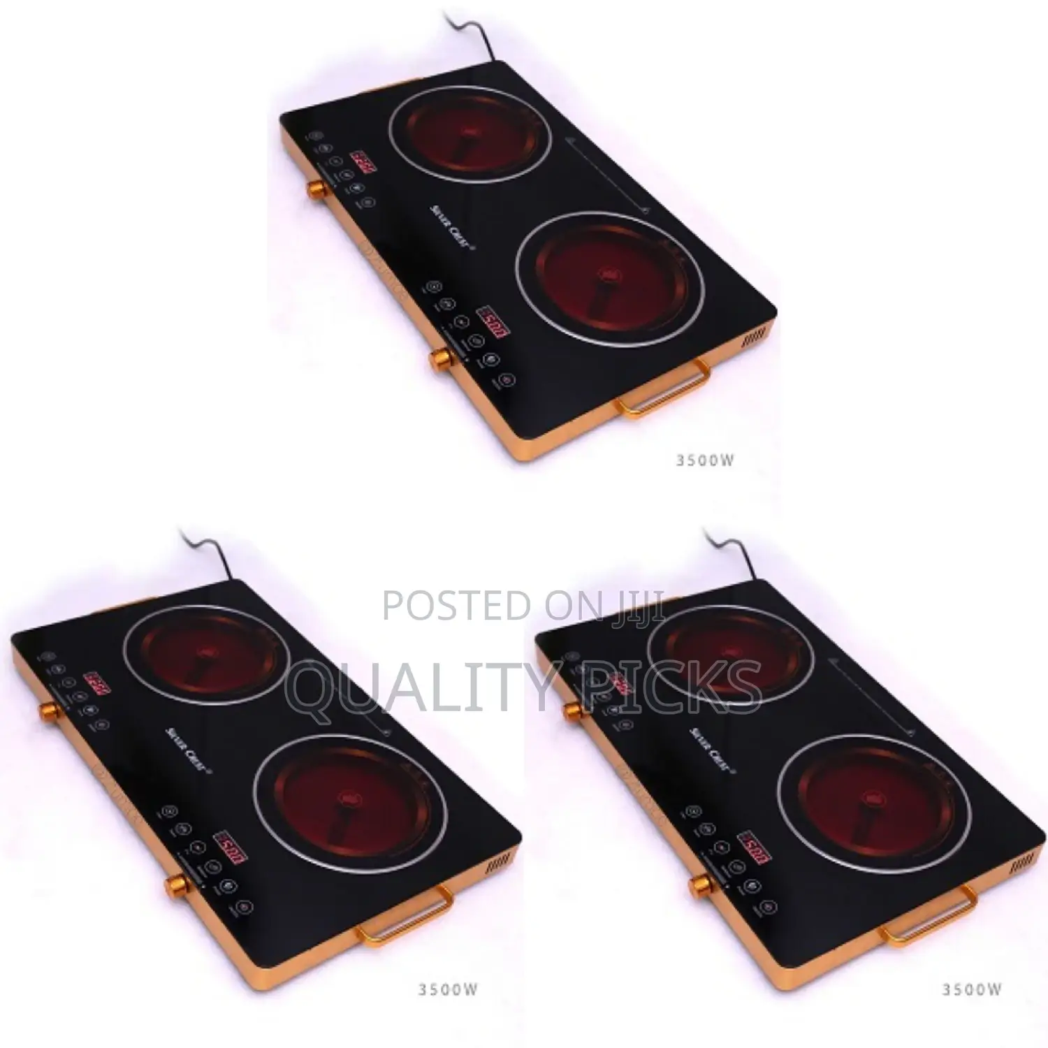 Double Sliver Crest Infrared Cooker