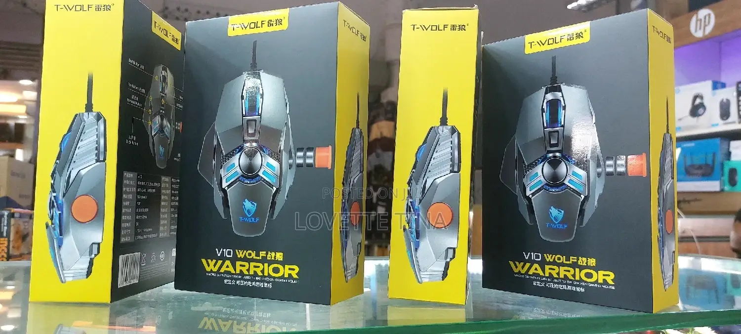Gaming Usb V10 Wolf Warrior Mouse