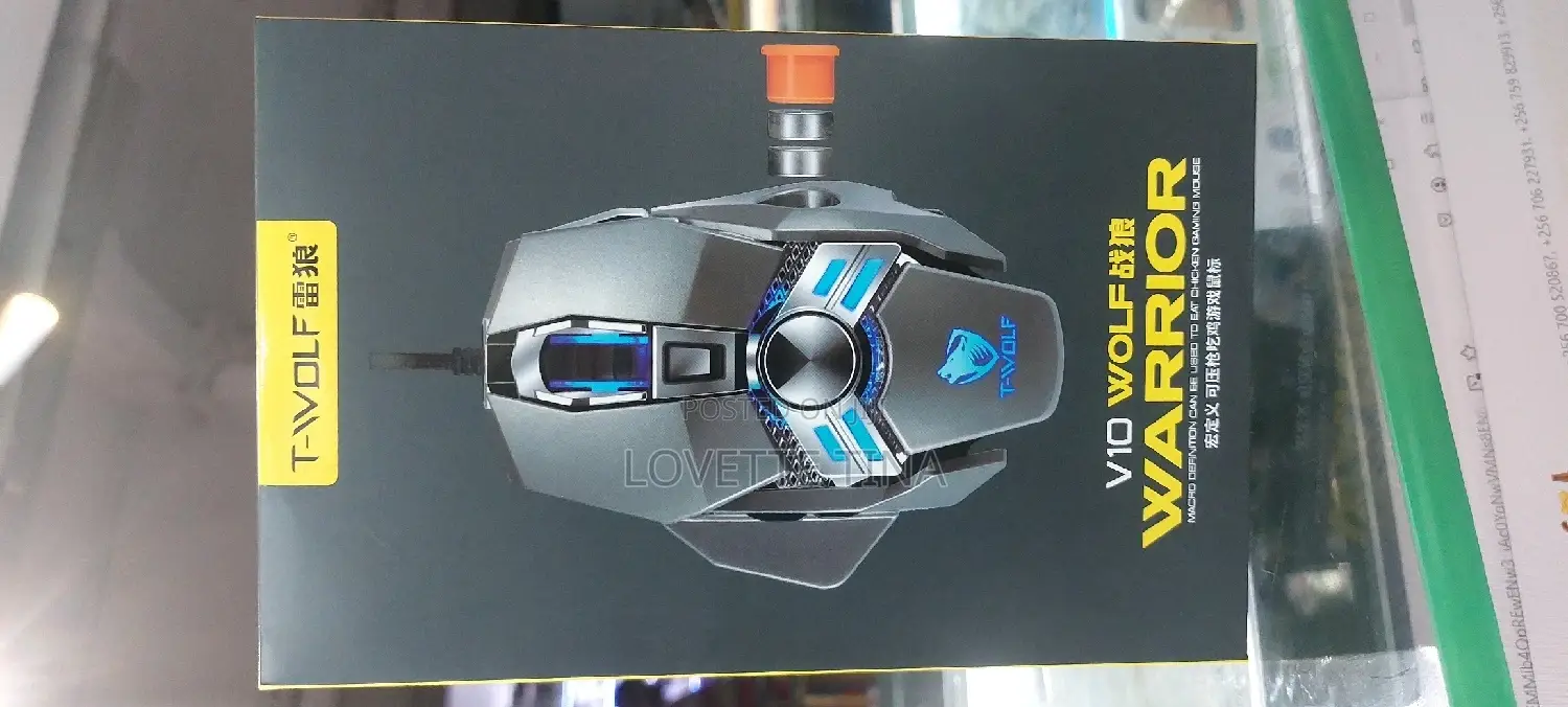 Gaming Usb V10 Wolf Warrior Mouse