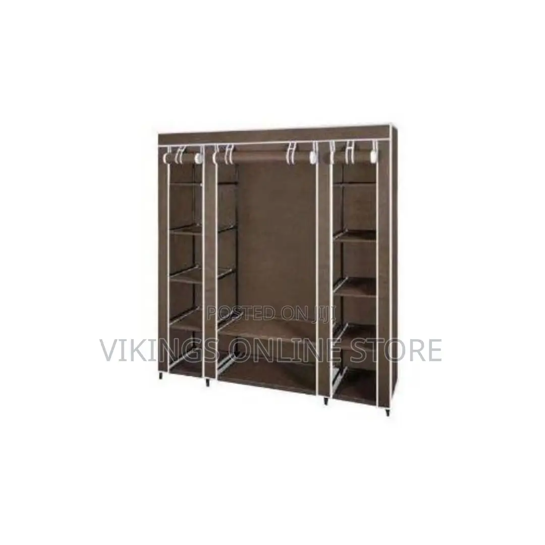 130 * 46 * 175CM Portable Wardrobe Storage Rack