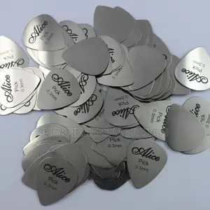 Guitar Picks Alice Metal Sliver One Set