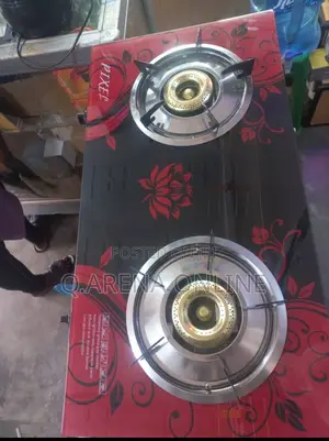 Two Plate Glass Top Gas Cooker