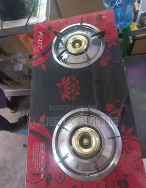 Two Plate Glass Top Gas Cooker