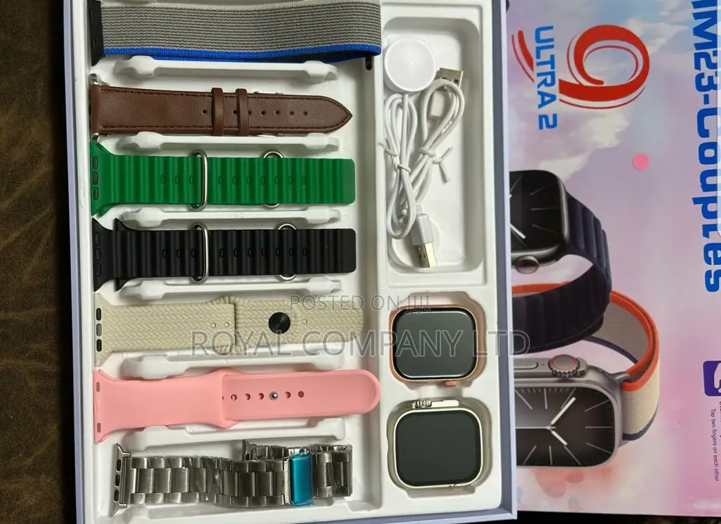9 Ultra 2 Swart Watch Combo/Hm23