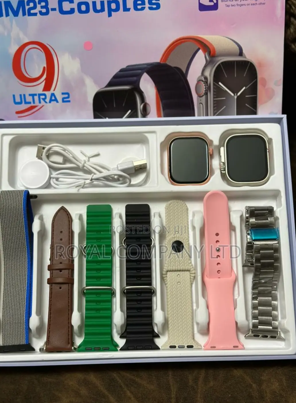 9 Ultra 2 Swart Watch Combo/Hm23