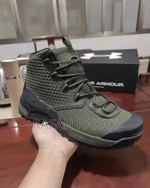 Original Men’S Army Green Under Armour High Top Sneakers