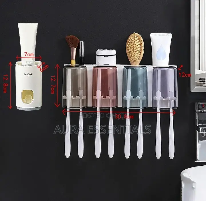 Multifunctional Wall Mounted Toothbrush Holder