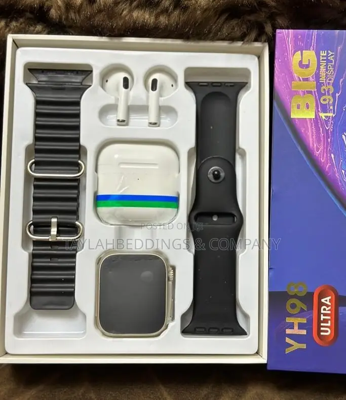 YH 98 Ultra Smart Watch With Earbud