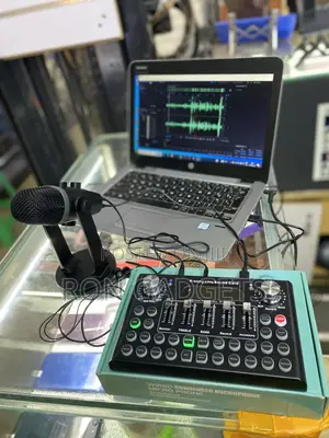 Live Studio Equipment (Soundcard +Pw10 Mic)