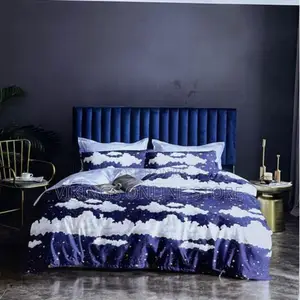 5*6 UNIQUE BEDCOVER Blue White
