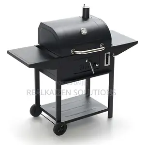 Char-Boil Outdoor BBQ Charcoal Grill With Thermometer|Wheels
