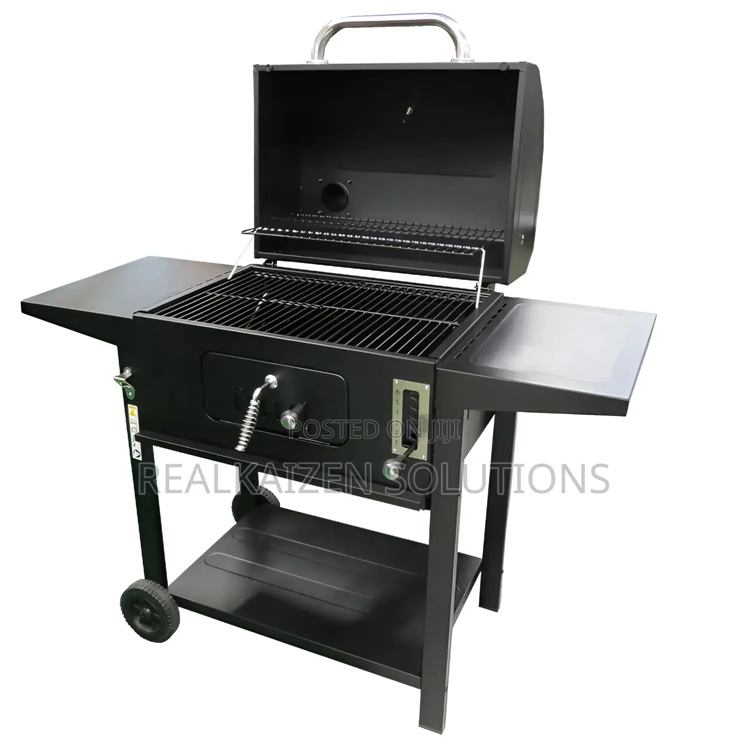 Char-Boil Outdoor BBQ Charcoal Grill With Thermometer|Wheels