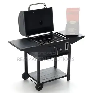 Char-Boil Outdoor BBQ Charcoal Grill With Thermometer|Wheels