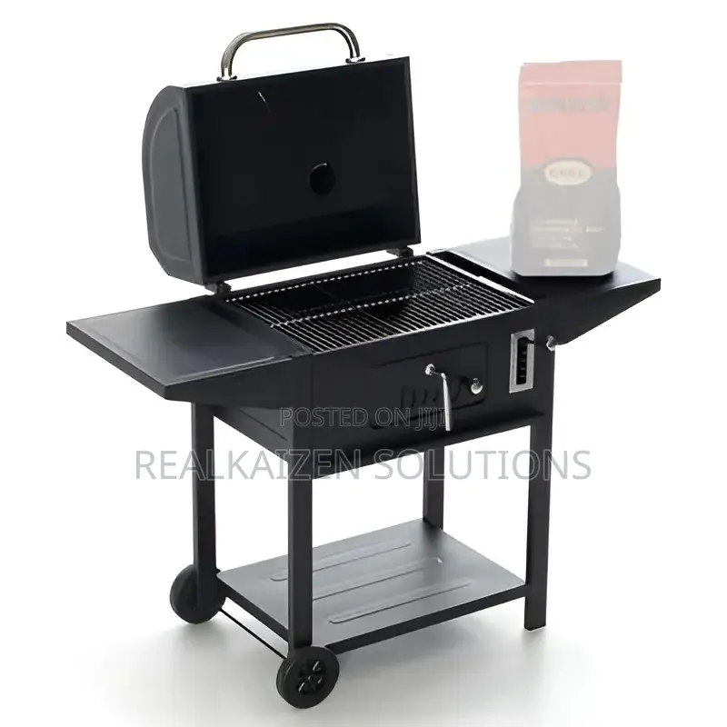 Char-Boil Outdoor BBQ Charcoal Grill With Thermometer|Wheels