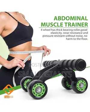 4 Wheel AB Abdominal Muscle Trainer