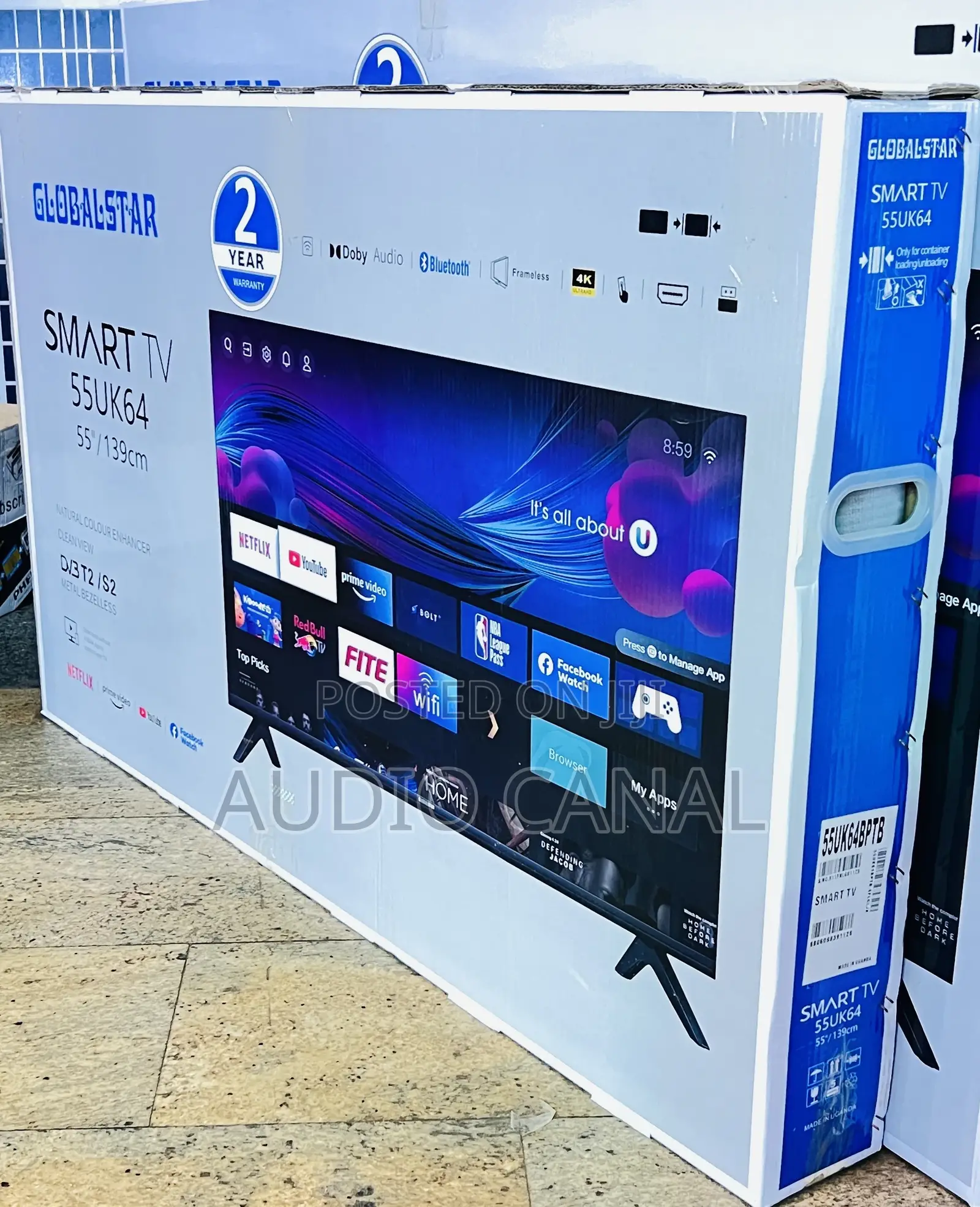 55” UHD Smart Bluetooth Tv