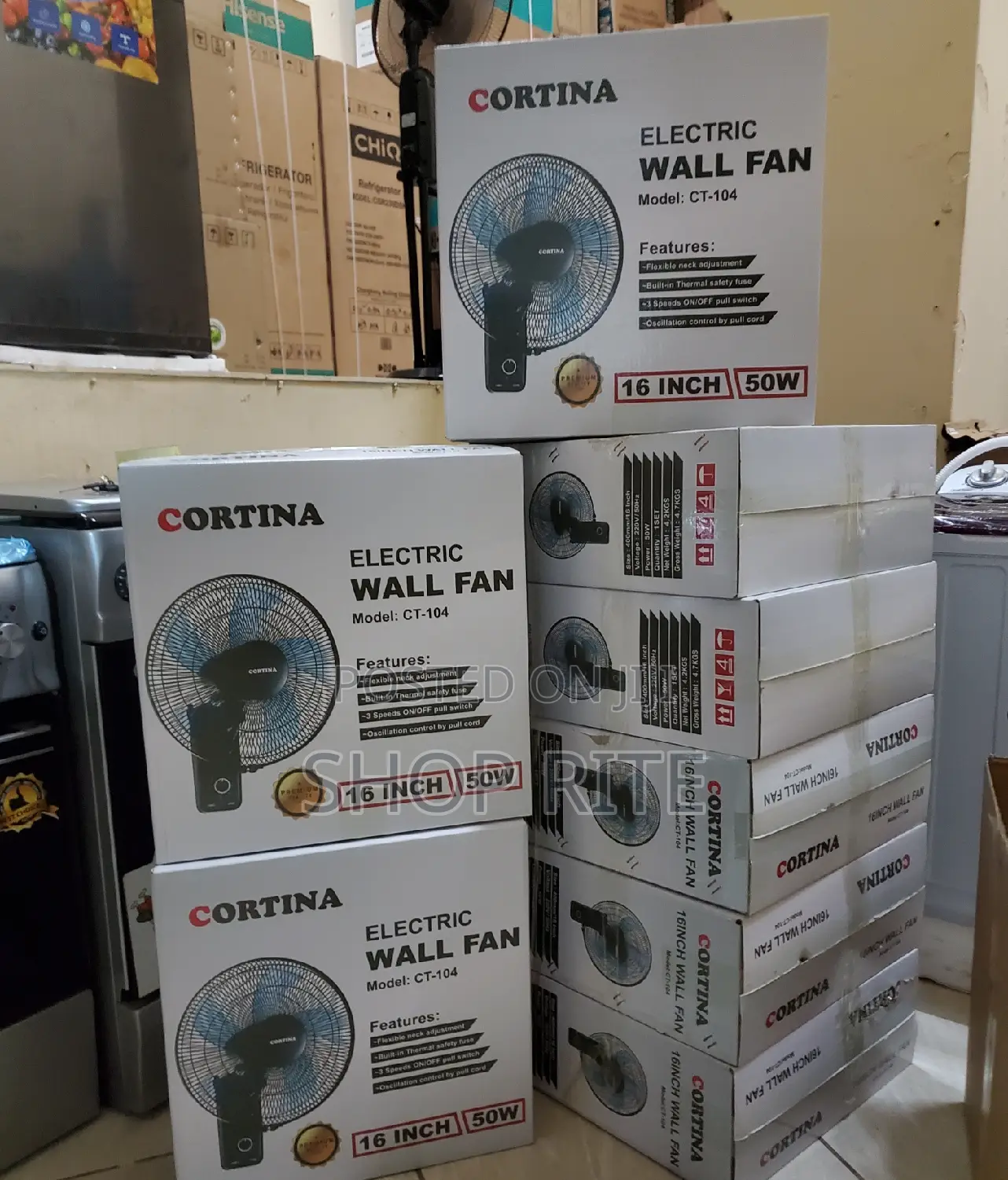 Cortina Wall Fan 2 Yrs Warranty