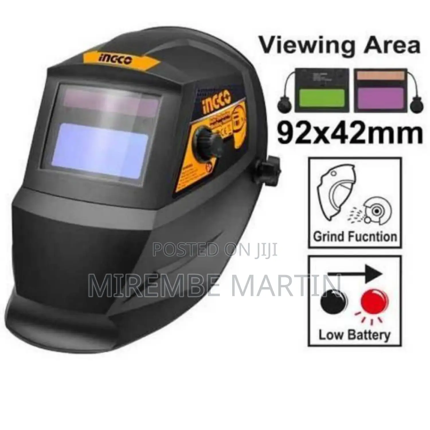 Ingco Auto Darkening Welding Helmet.