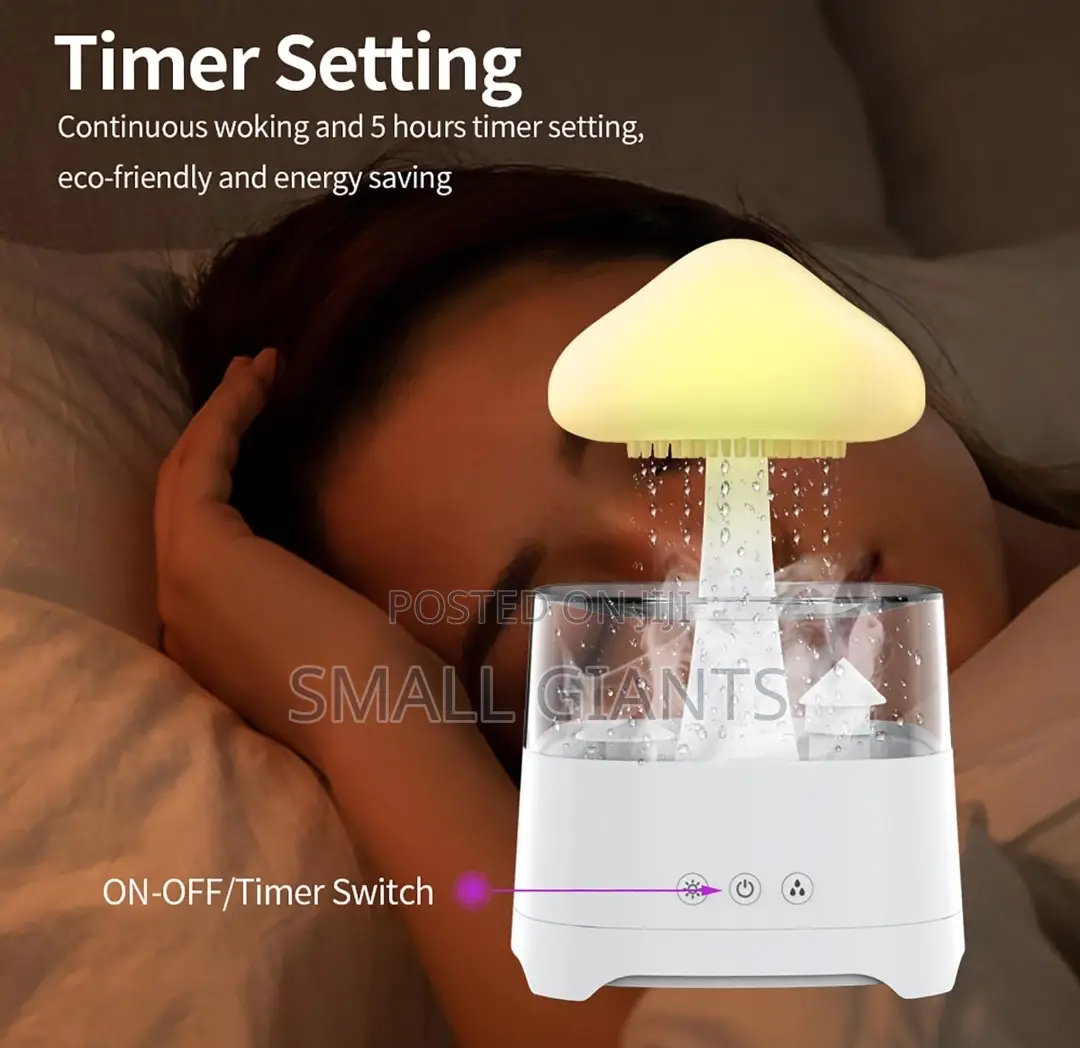 Aroma Diffuser Rain Cloud Humidifier, 7 Color Night Light