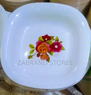 Hard Square Melamine Plates 12pcs