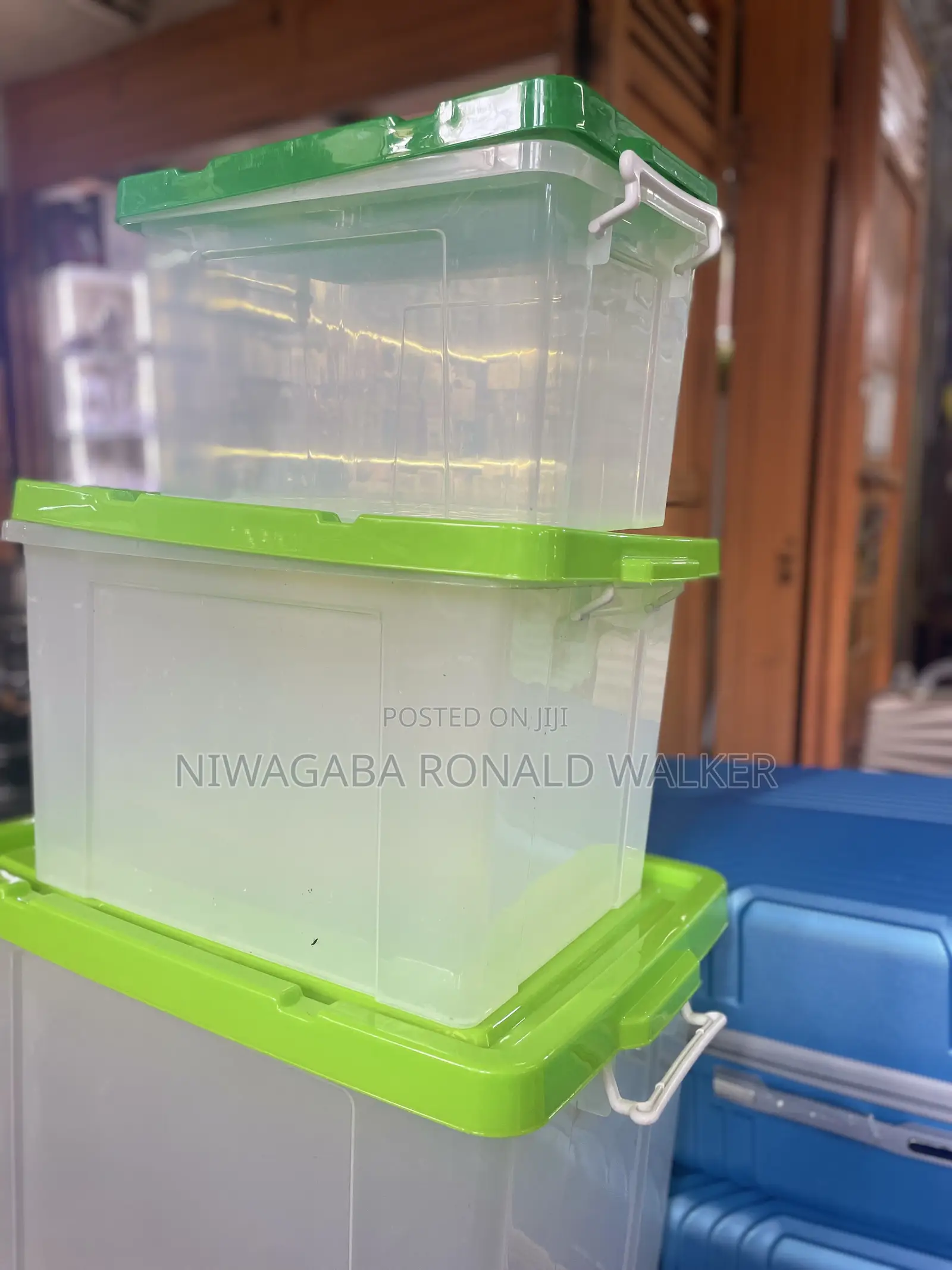 3pc Set of Plastic Storage Containers ,10kg,25kg 40kg