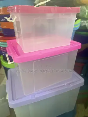 3pc Set of Plastic Storage Containers ,10kg,25kg 40kg