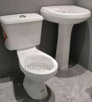 Press Toilets and Hand Washing Basin Complete Set