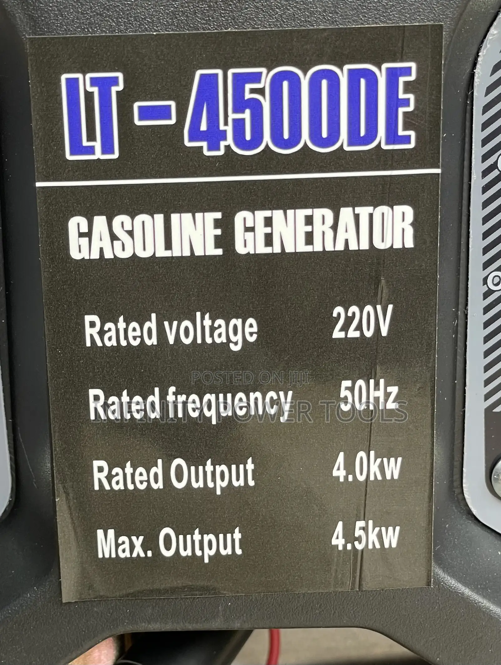Lutian Generator Gasoline LT-4500DE